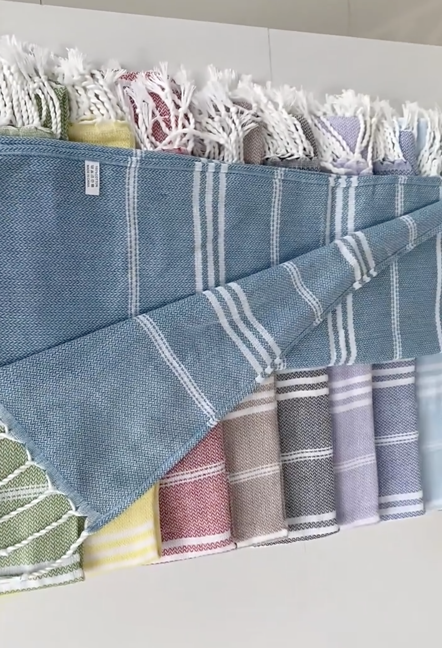 Turkish tassel beach towel 22