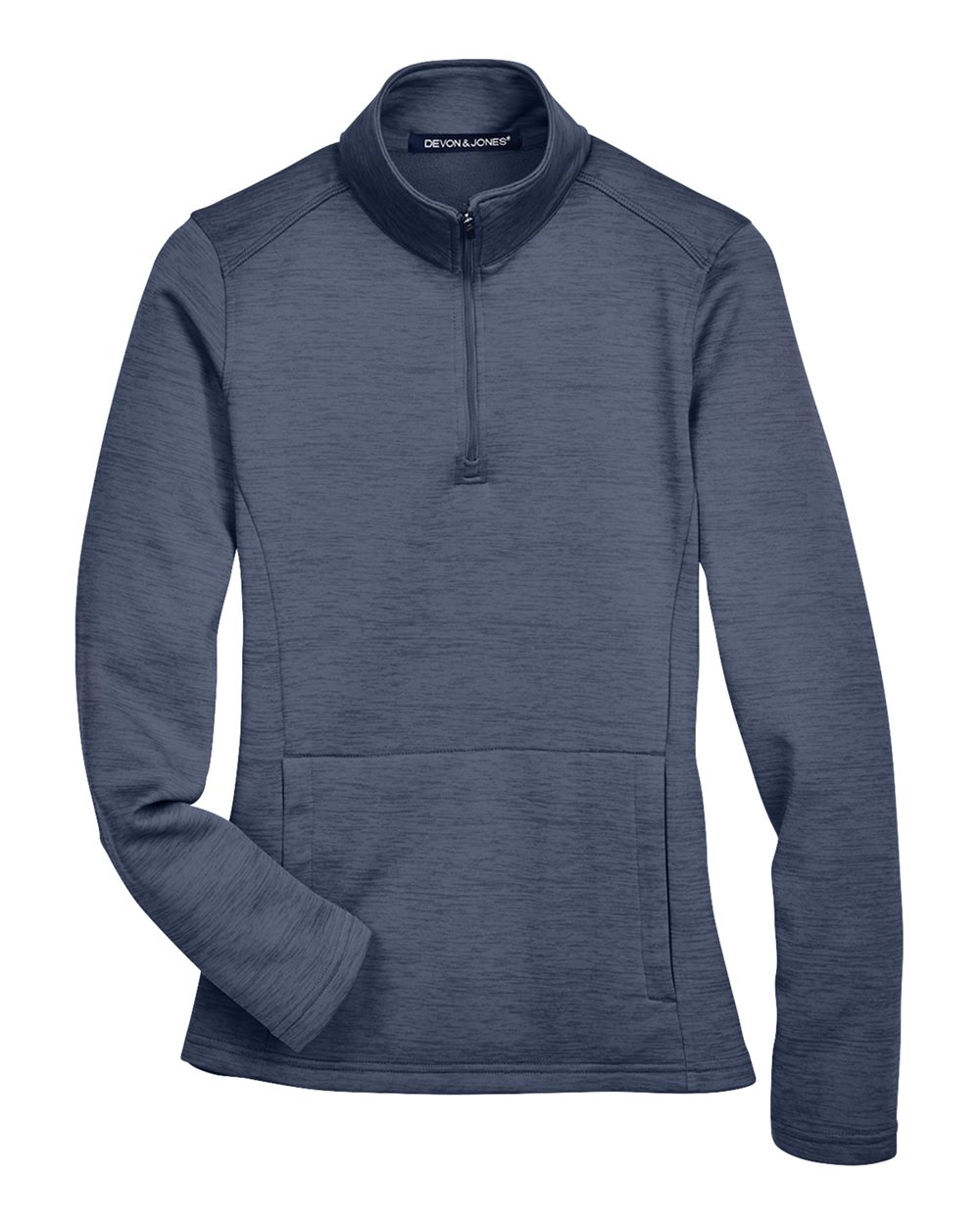 Women's Newbury Mélange Fleece Quarter-Zip Pullover - DG798W 22