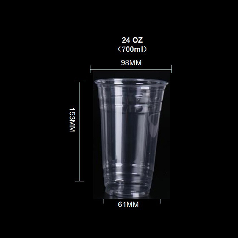24 oz Clear Plastic Cups 6