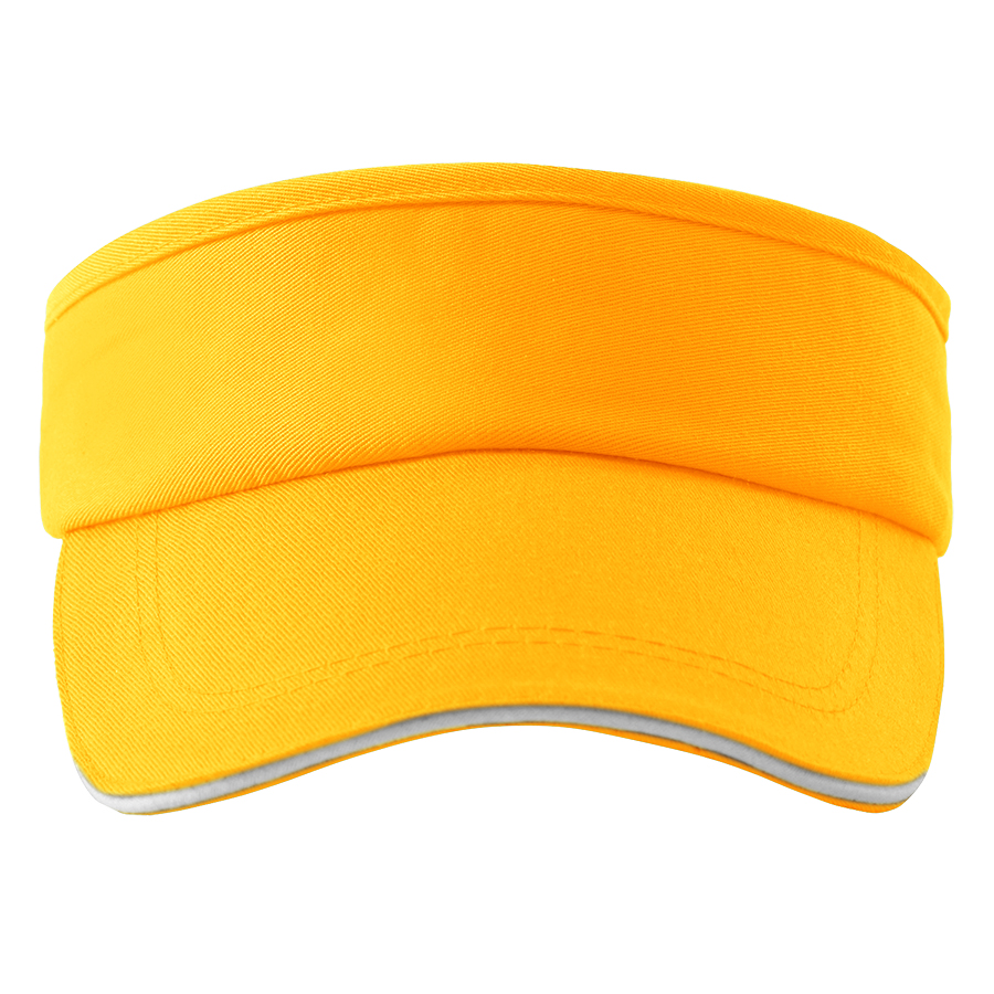 Stock Solid Color Cotton Twill Sandwich Visor 4