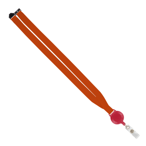 IMPORT 3/4" Polyester Lanyard with Retractable Badge Reel and IPH7 back of neck convenience release. 183