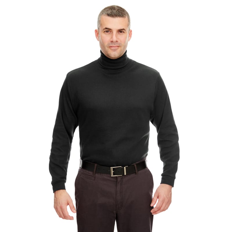 UltraClub Adult Egyptian Interlock Long-Sleeve Turtleneck 6