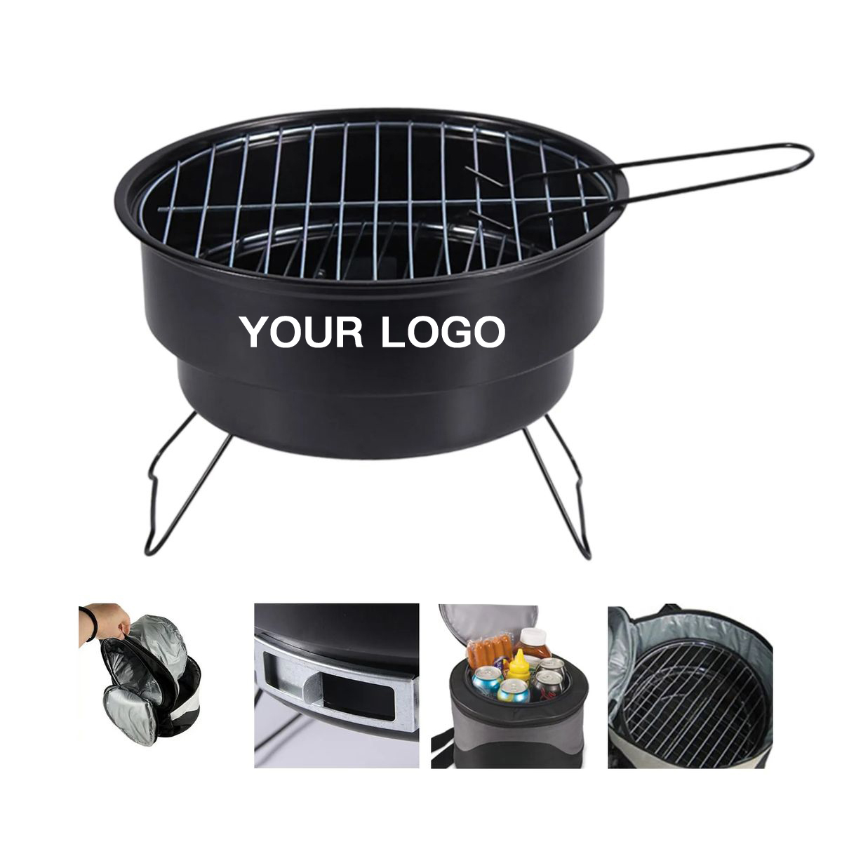 Compact Stainless Steel BBQ Set with Tools 5