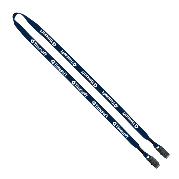 1/2" Polyester Double Bulldog Clip Lanyard 5