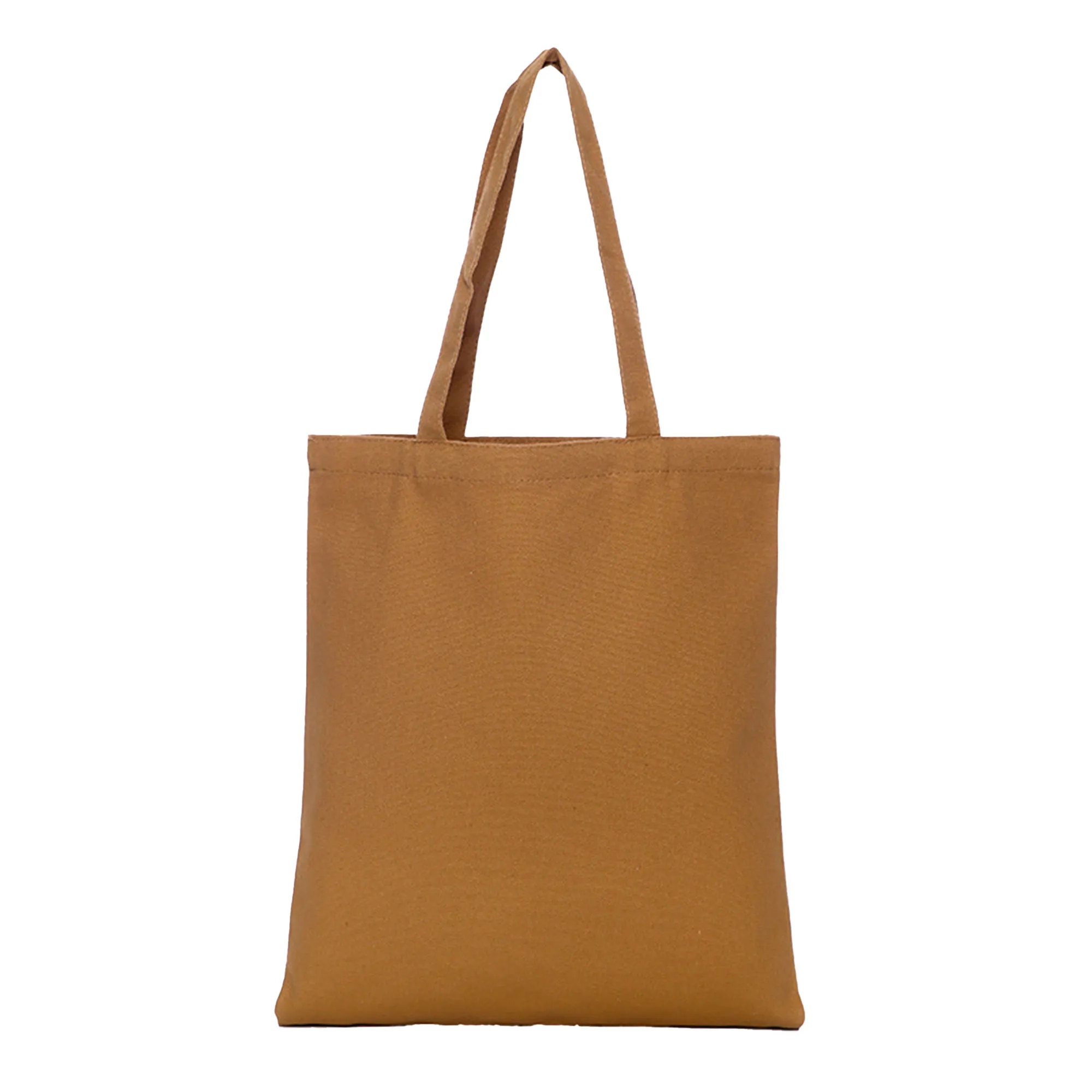 MOQ 10 Polyester Cotton Solid Color Hand-Held Canvas Bag, custom tote bag with logo imprint 7