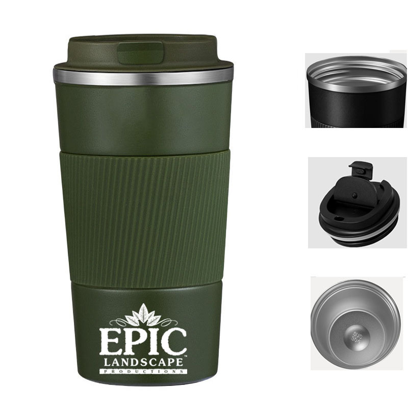 Insulated Camping Coffee Mugwith Lid 2