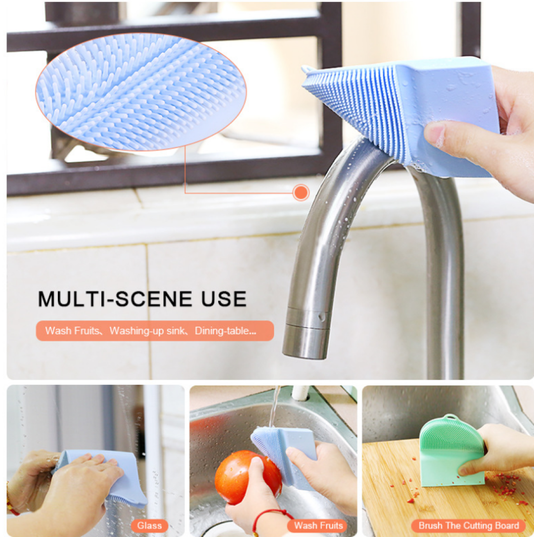 Kitchen Scraper Silicone Brush 5