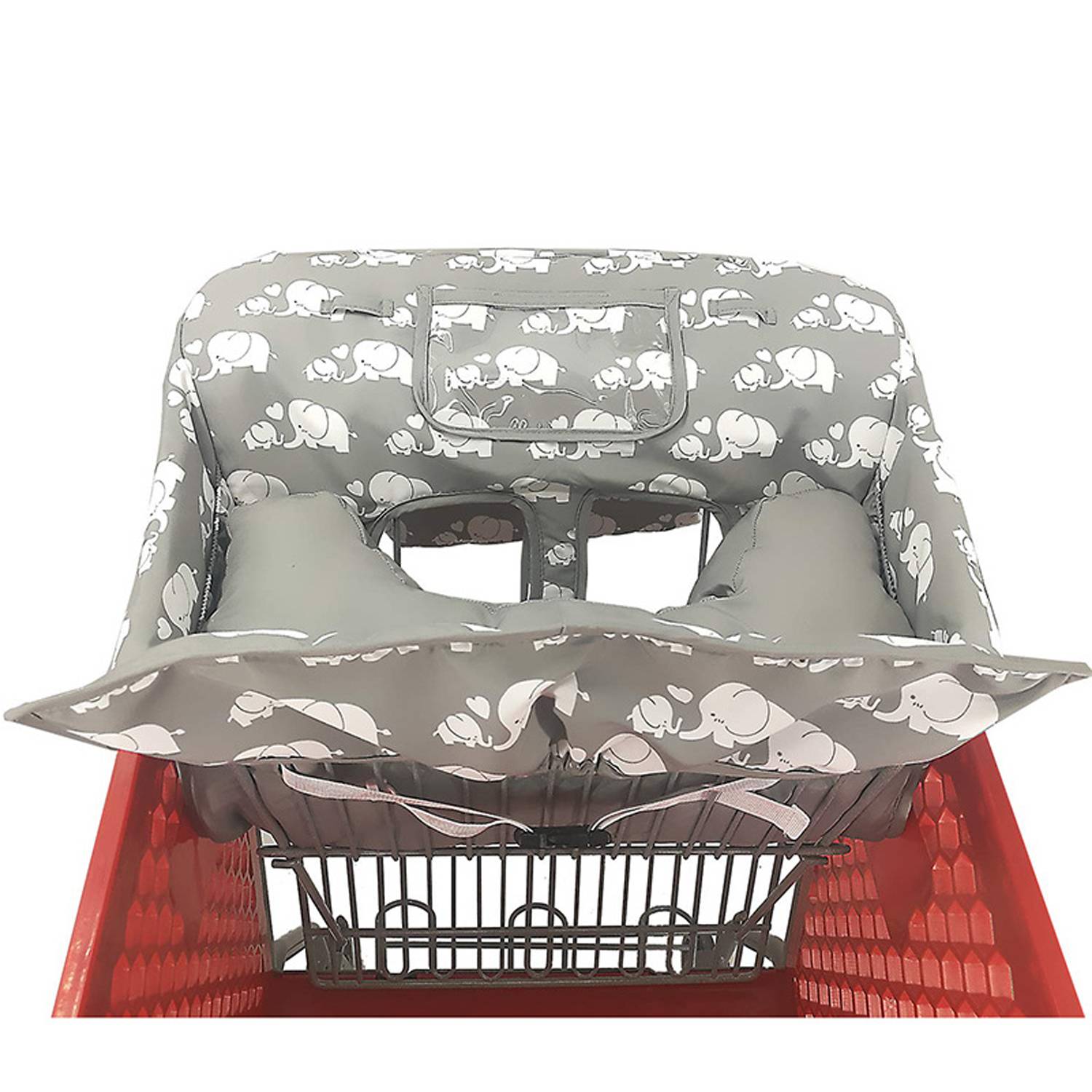Soft Baby Shopping Cart Highchair Cover w/ Storage Pouch 2