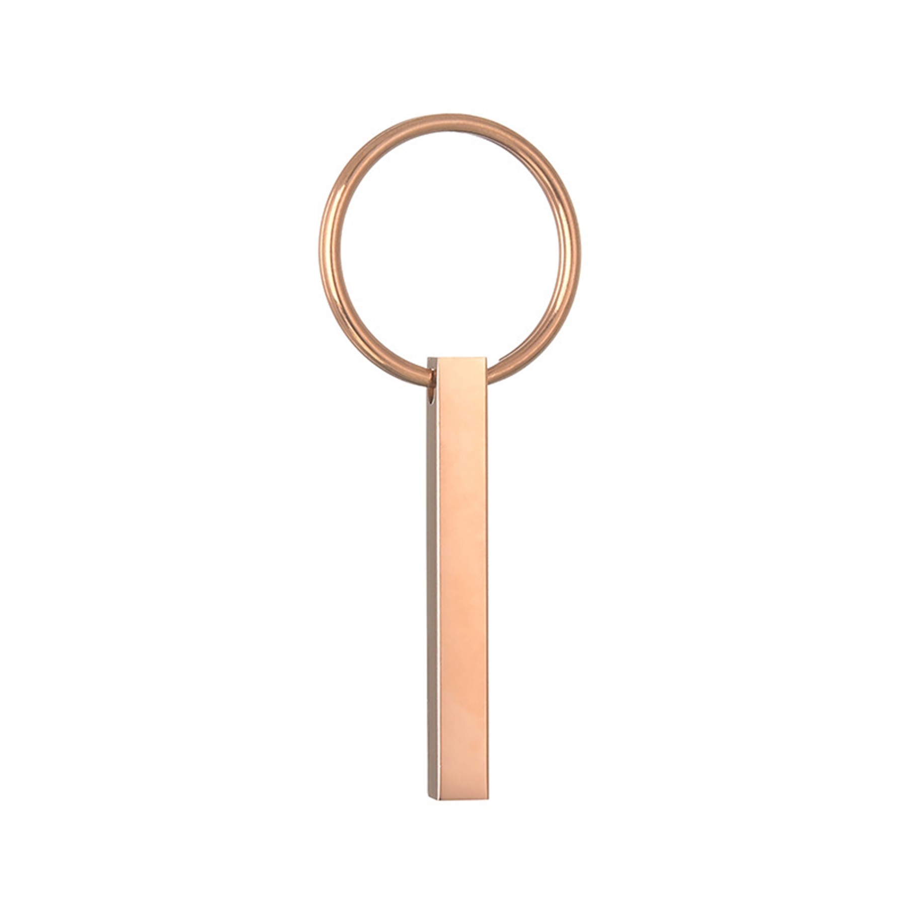 Personalised Vertical 3D Bar Keyring 1