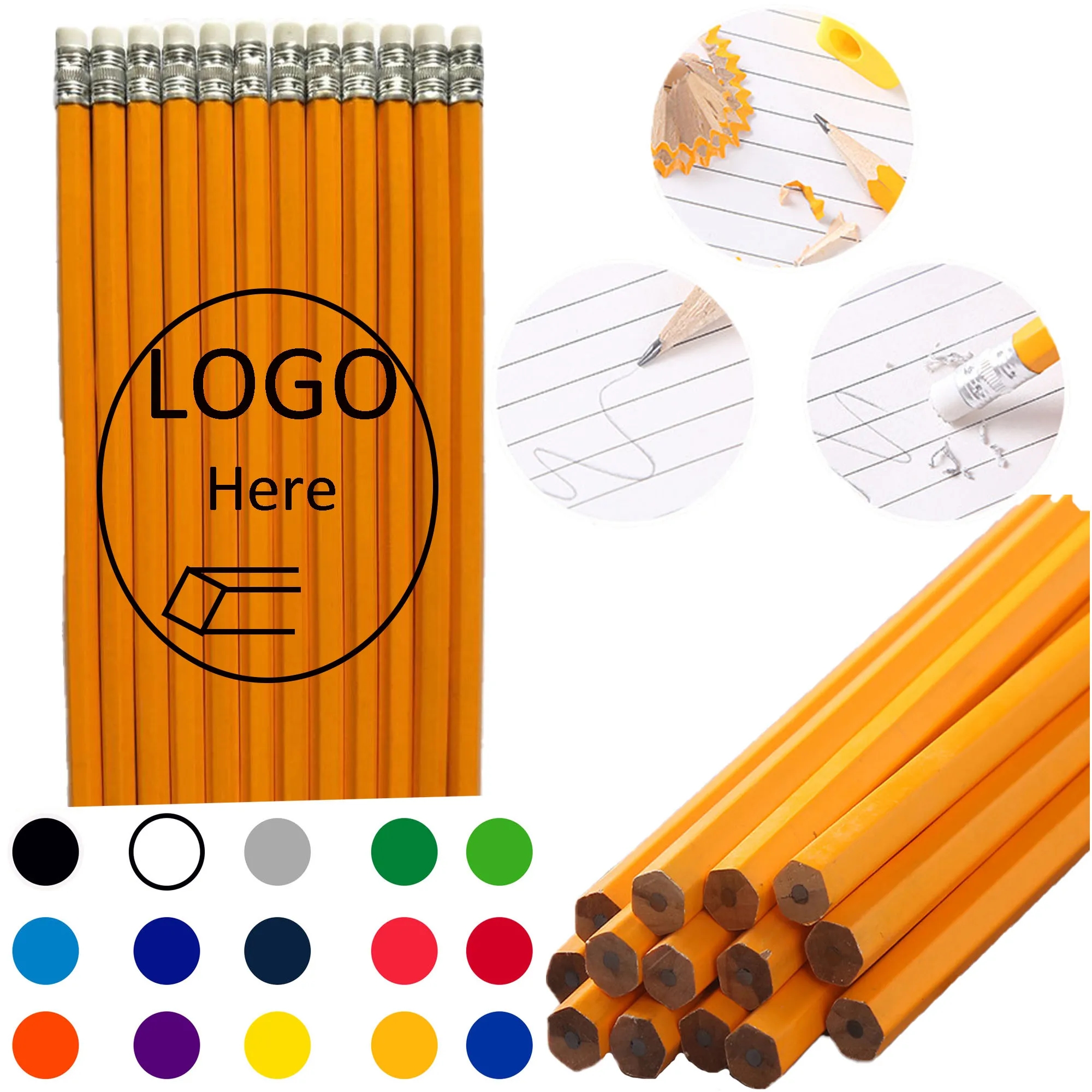 7.4" Lx 0.28"W Pencil  Stationary Pen