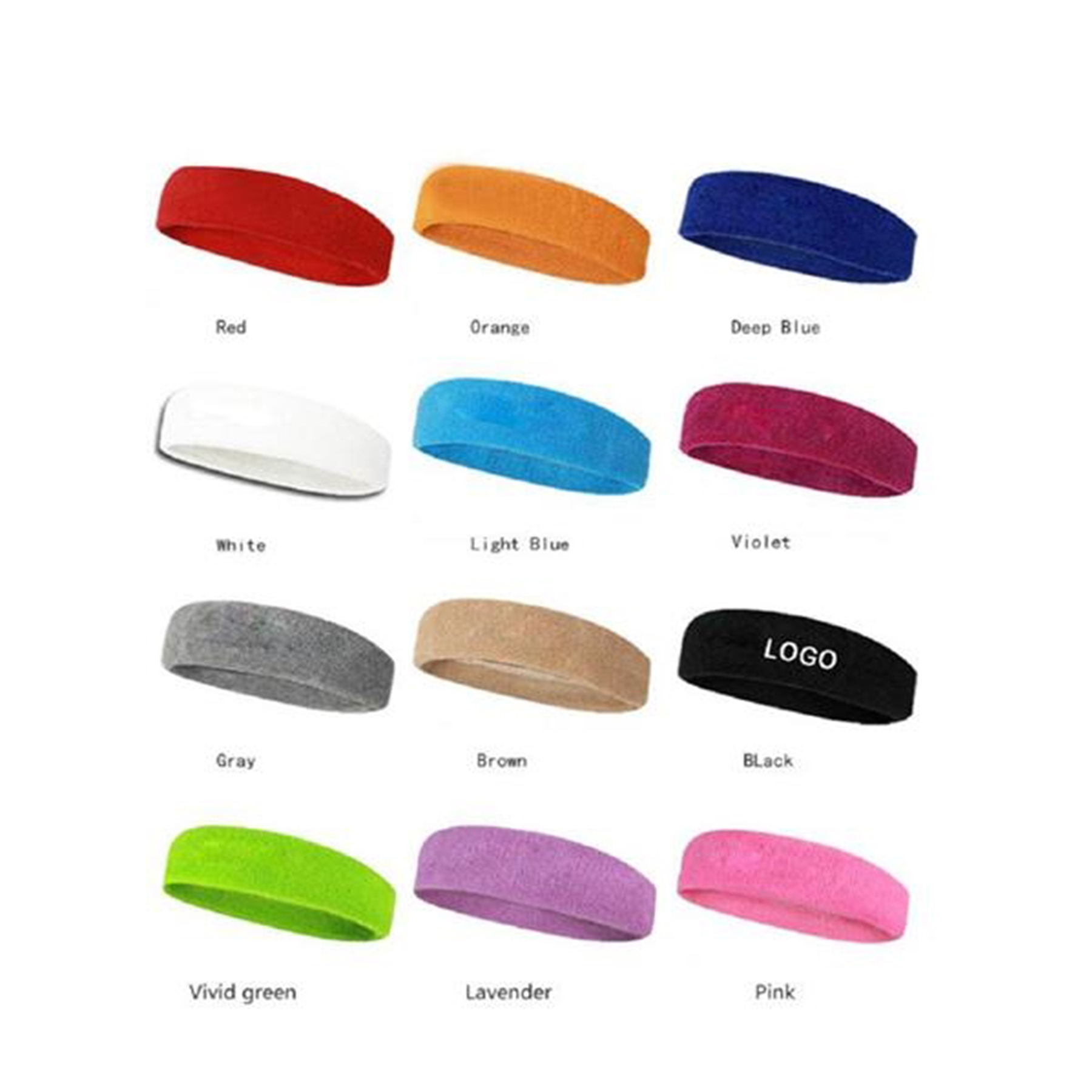 Terry Headband with Direct Embroidery 2