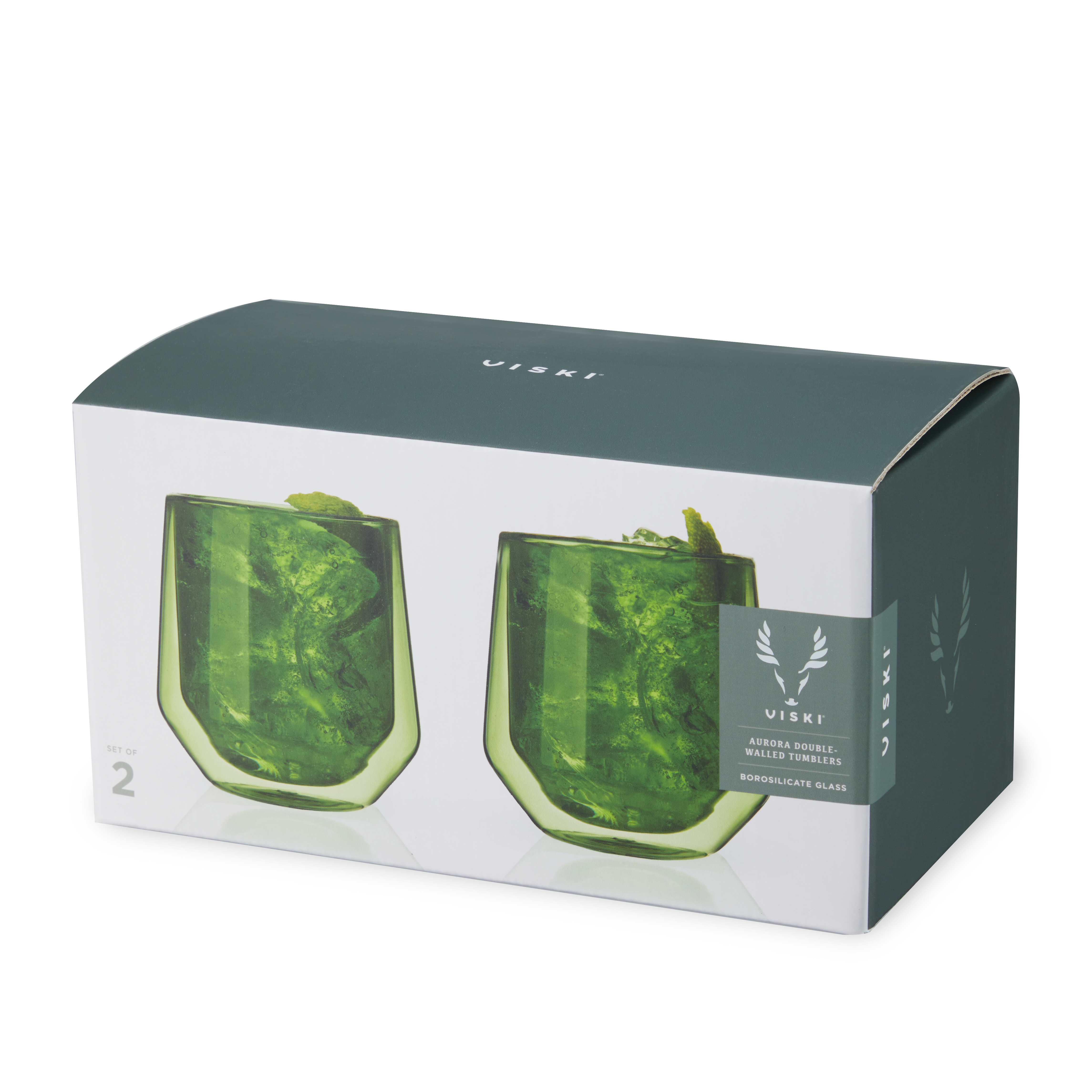 Viski® Double Walled Aurora Tumbler, set of 2 9