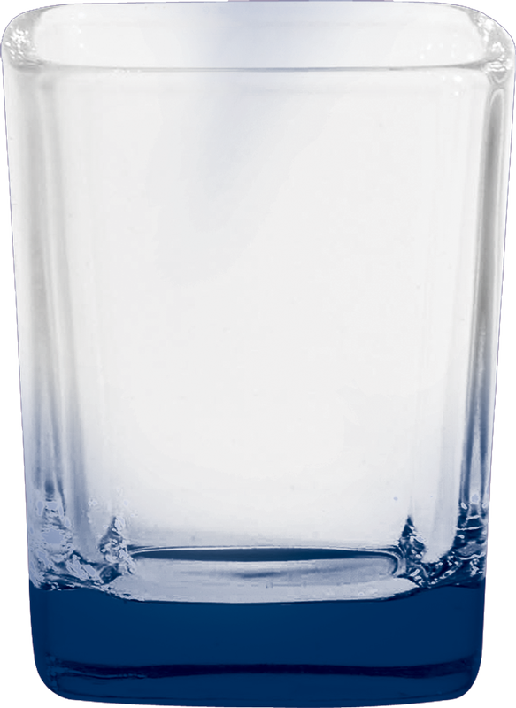 2.25 oz. Square Shot Glass - Deep Etched 5