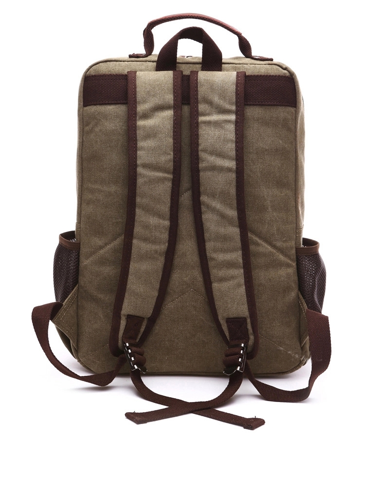 Vintage Canvas Backpack Travel Rucksack 3