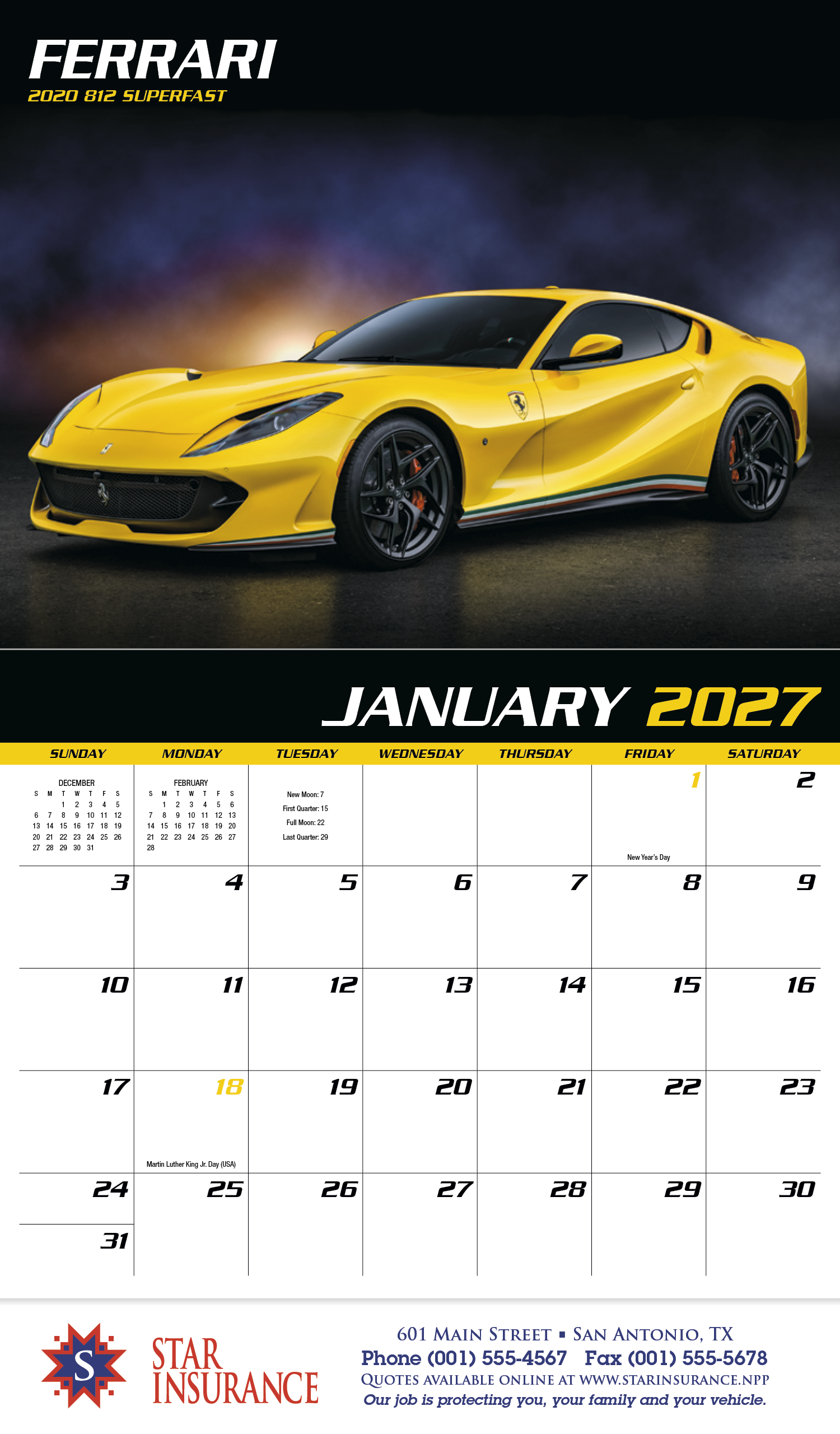 HotLine® Products Fast Trax® Appointment Calendar - Stapled 54