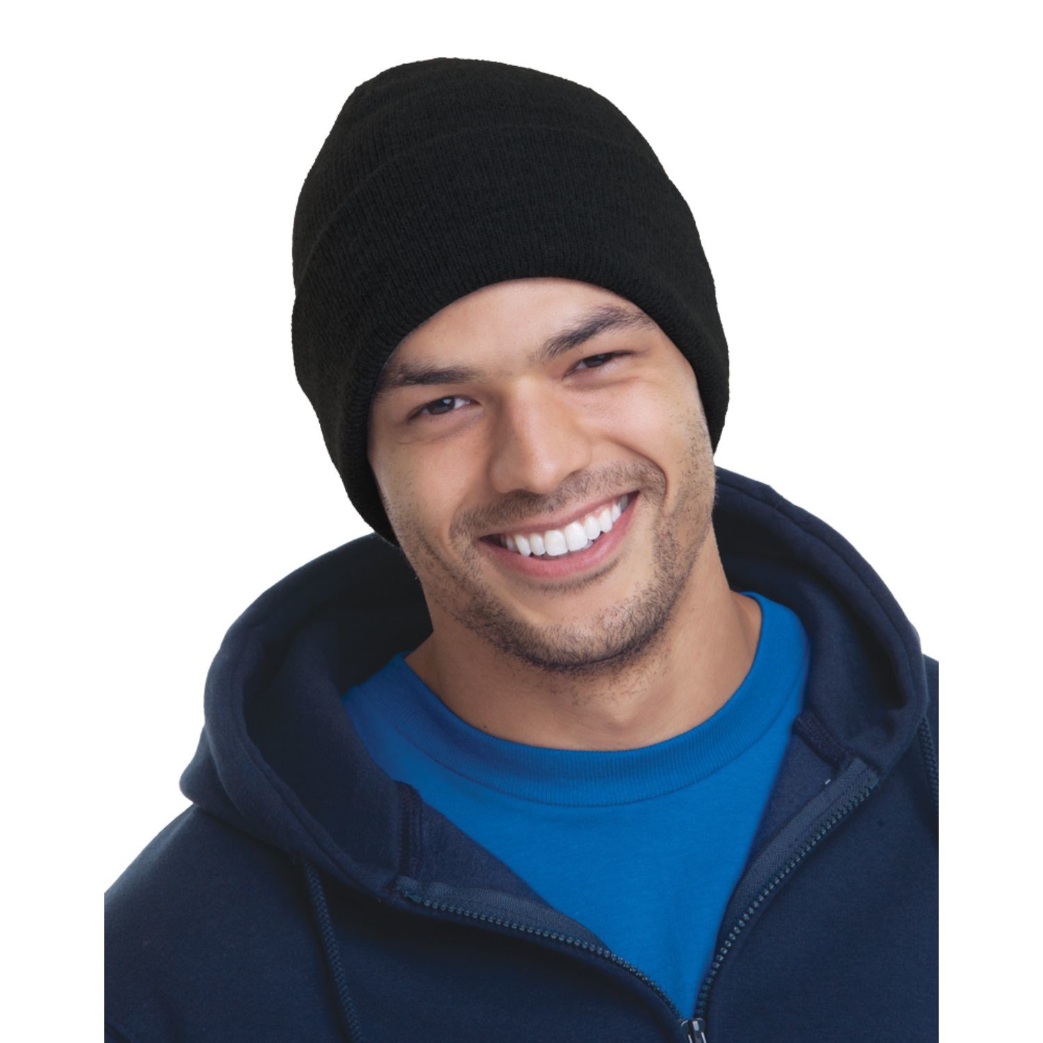 USA-Made 12" Headwear Acrylic Knit Beanie