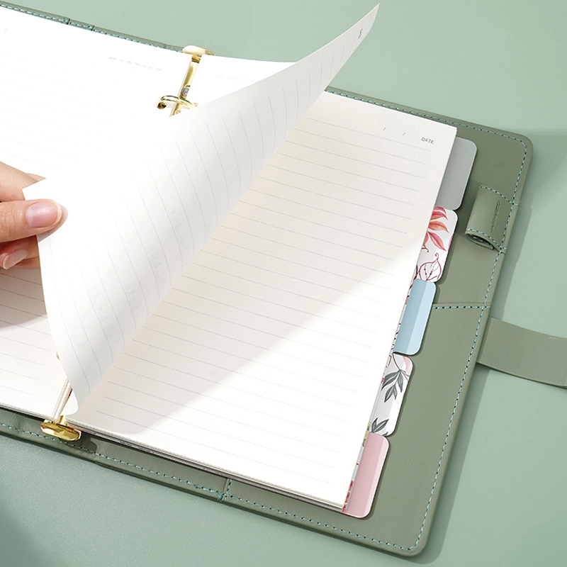 PU Leather A5 Business Travel Journal Binder Notebook 10