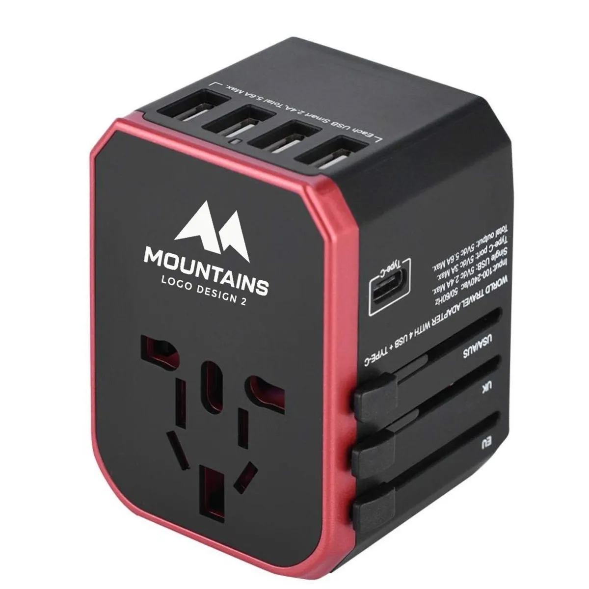 Universal Travel Adapter Voltage Converter Combo 4