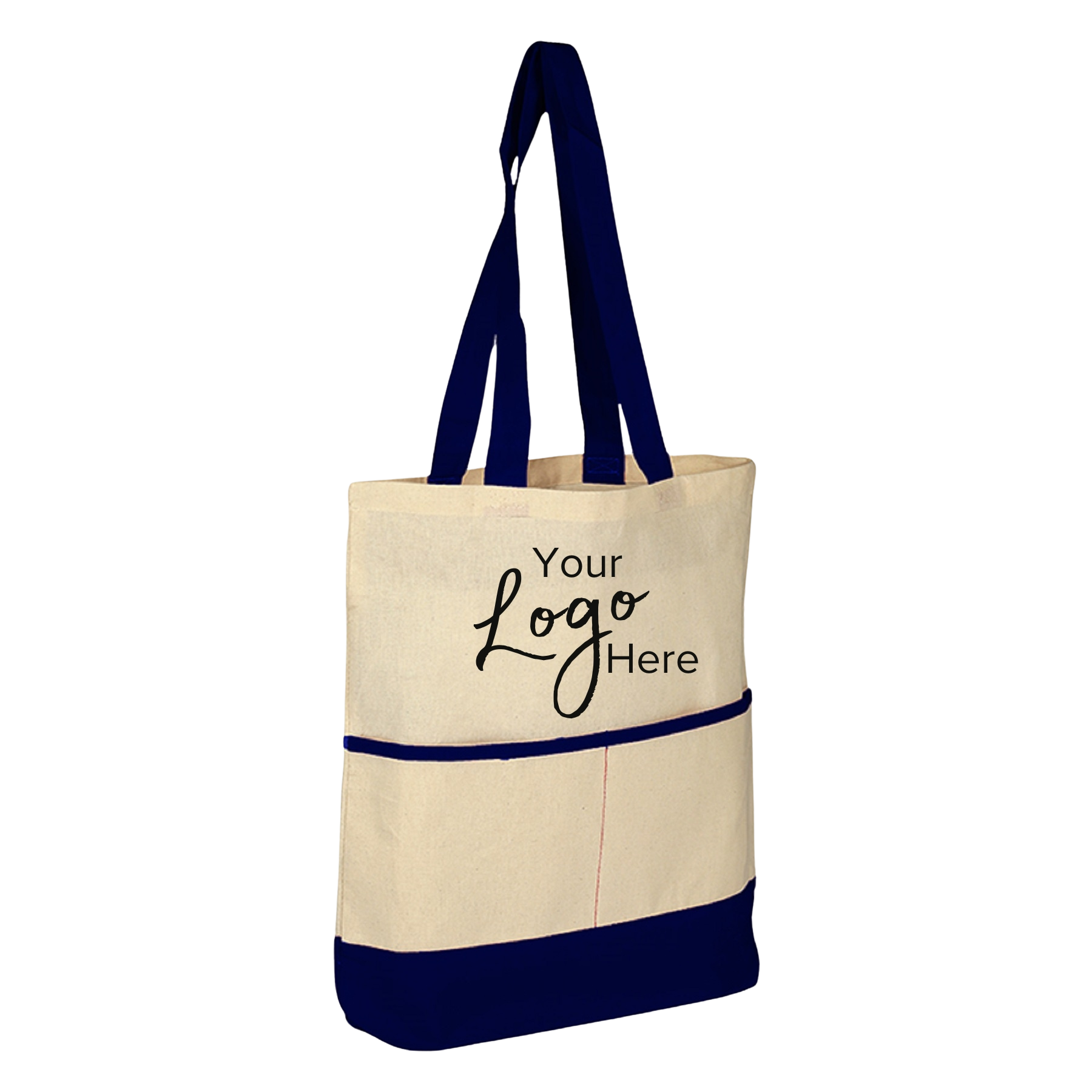 Accent Tote Bag with Pocket & 3" Gusset (16"x17"x3" 9