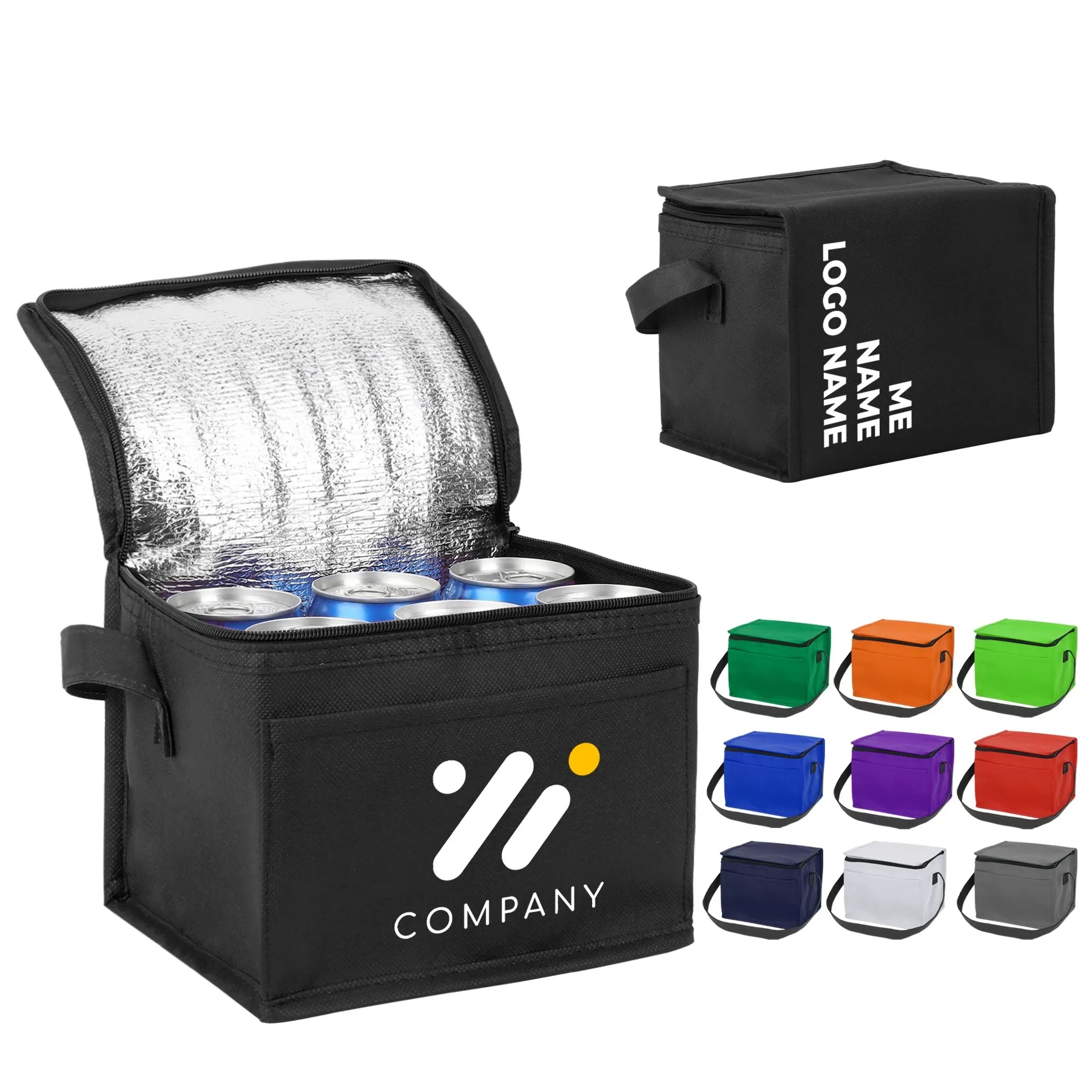 Insulated Non-Woven 6- Pack Cooler Lunch Bag 2