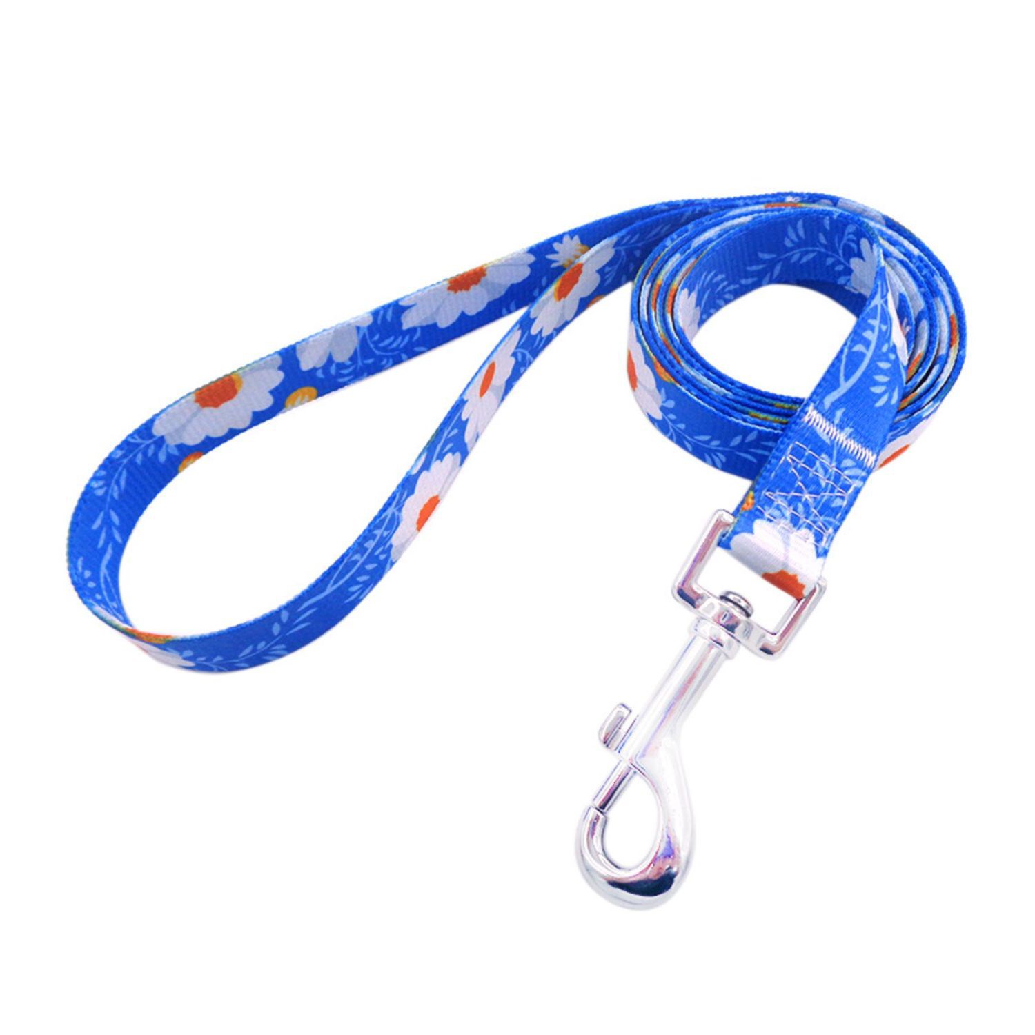 5/8"W x 72"L Polyester Pet Leash w/ Metal Carabiner Sublimation 2