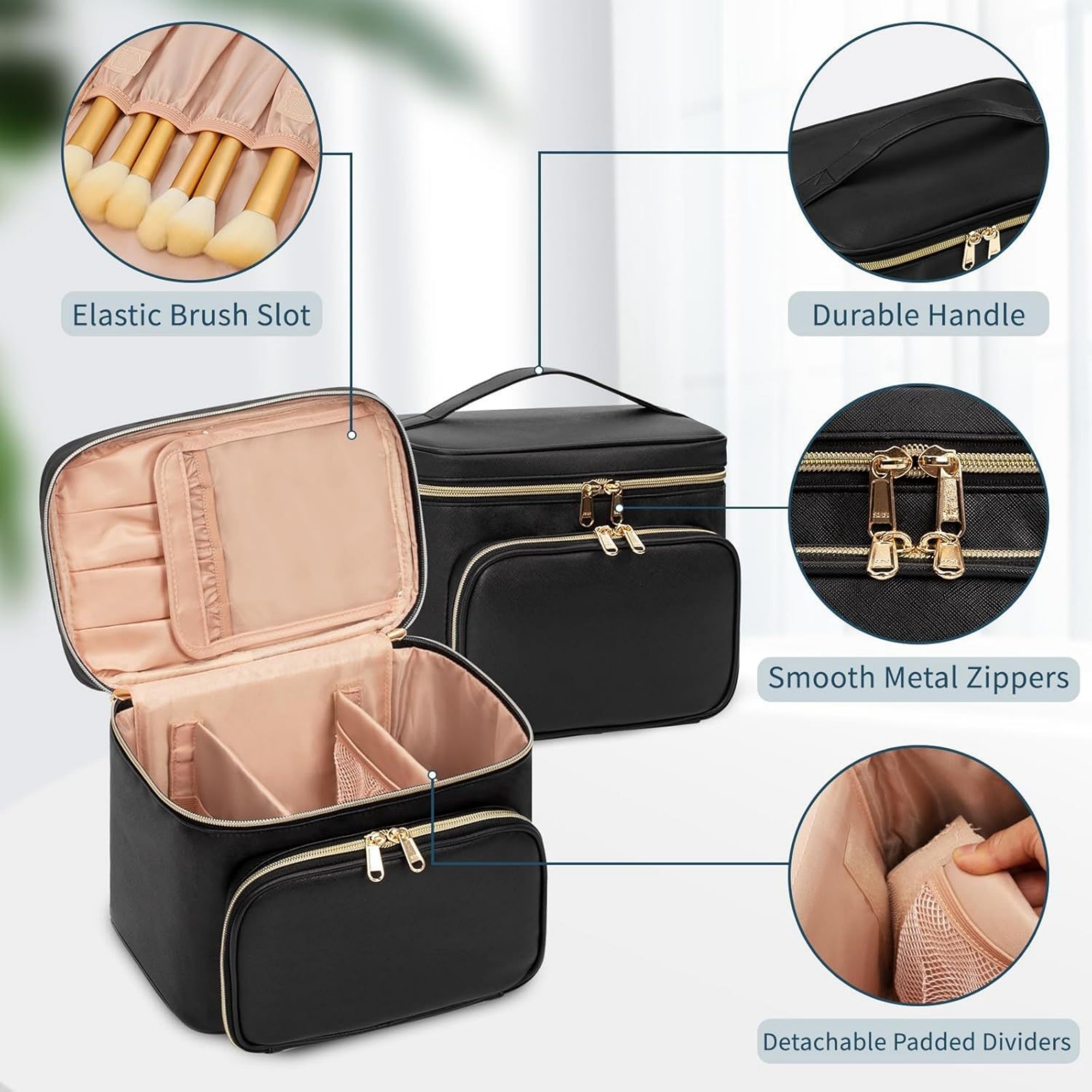Compact Travel Makeup Organizer Bag 4