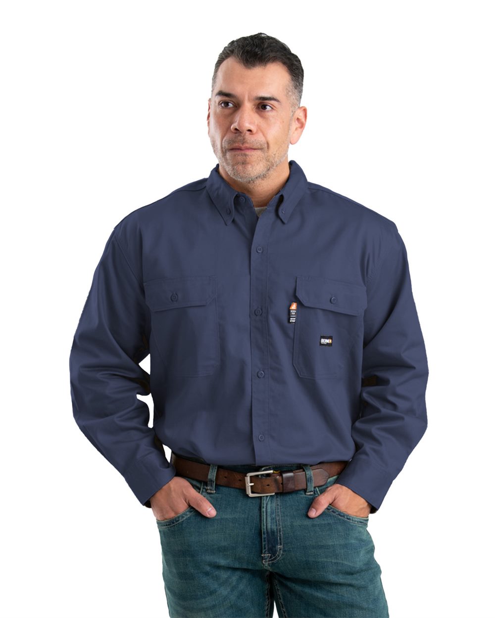 Men's Flame-Resistant Button-Down Work Shirt - FRSH10 2