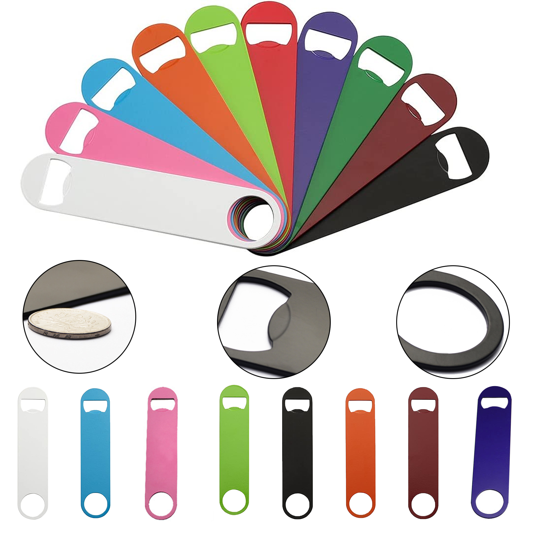 Stainless Steel Flat Bottle Opener 1