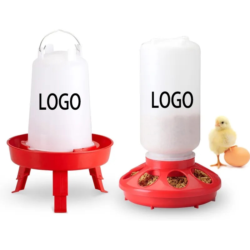 Durable Chick Feeder and Waterer Combo for 12 Chicks with 8 Hole Anti Peck Design 1