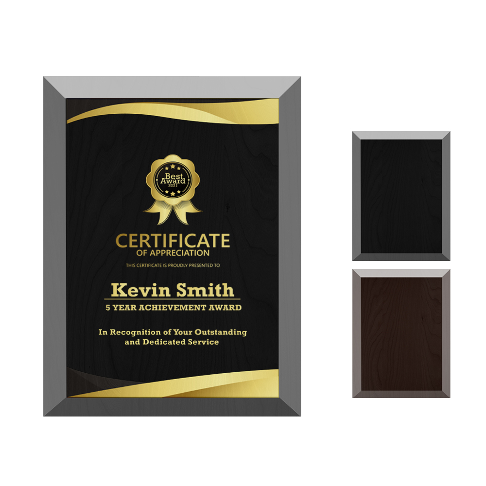 Wooden Plaque Award - Vivid Full Color Print 4