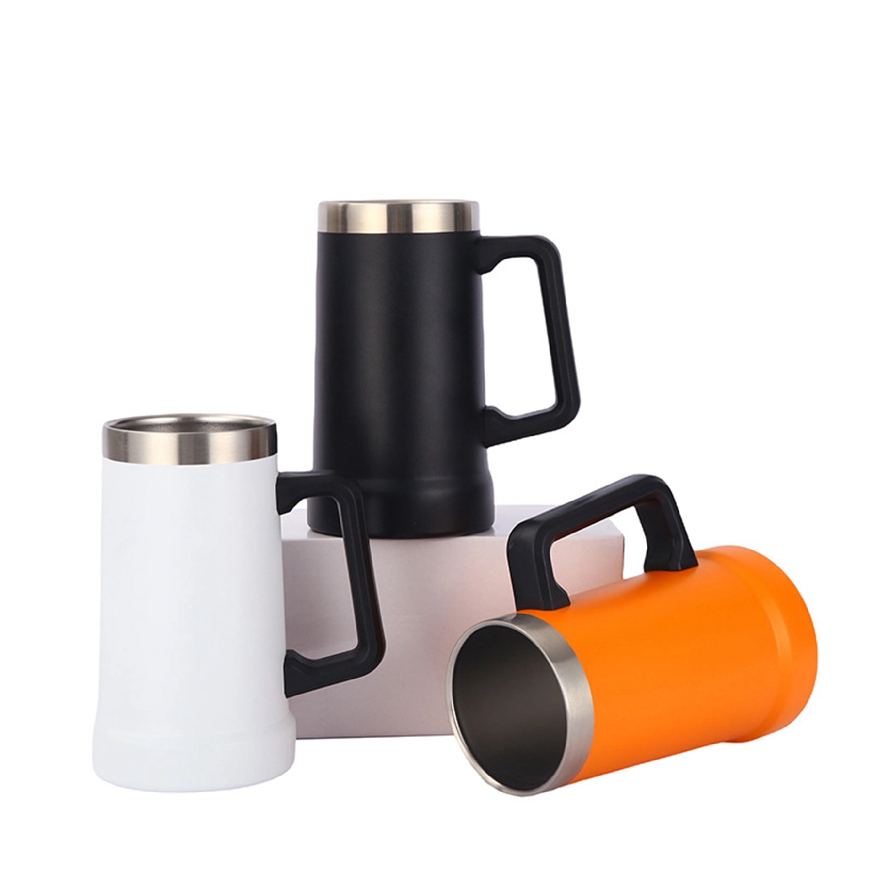 20 Oz Stainless Steel Beer Mug with Handle 32