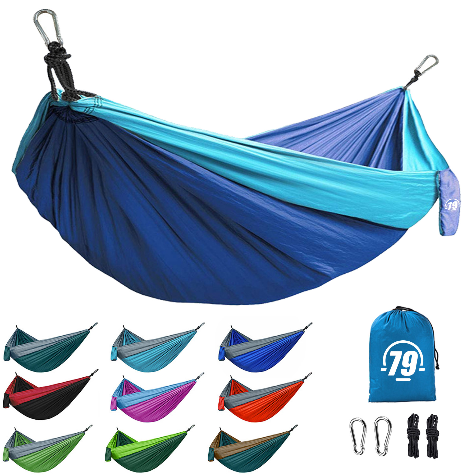 Outdoor Portable Swing Hammock With Pouch 2