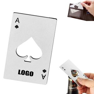 Slim Stainless Steel Ace Spades Bottle Beer Opener 4
