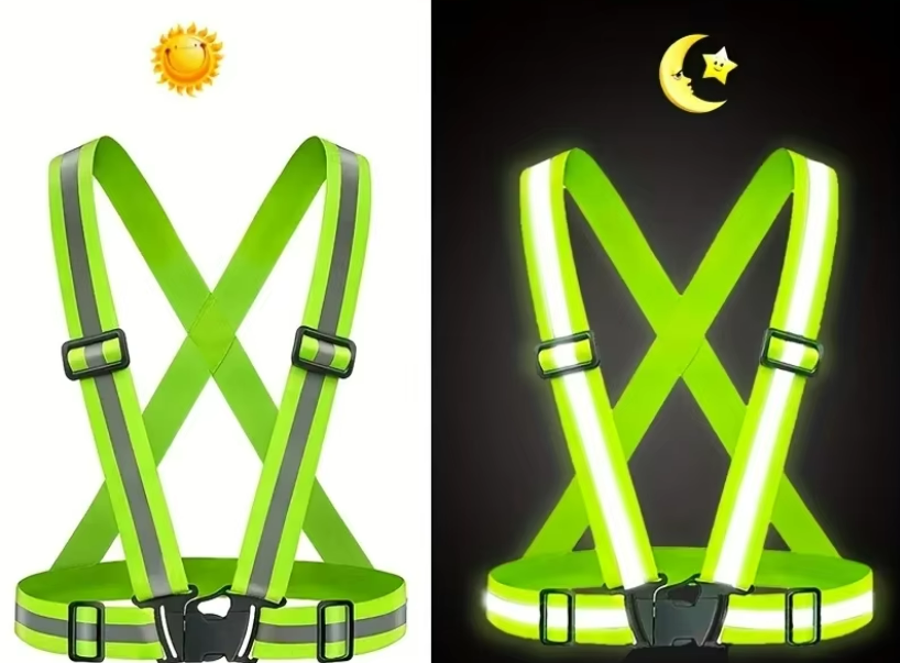 Adjustable Elastic Safety Reflective Vest 3