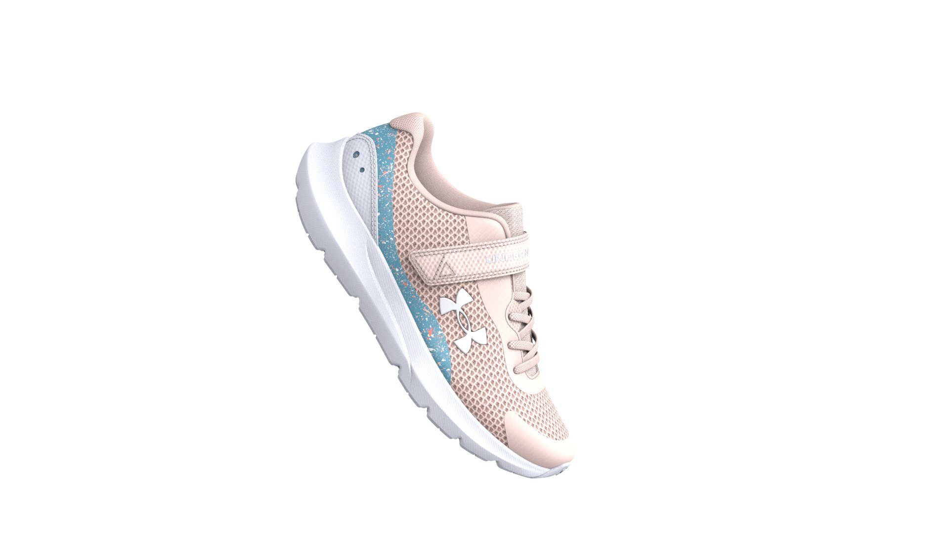 Girls' Pre-School UA Surge 3 AC Printed Running Shoes 2