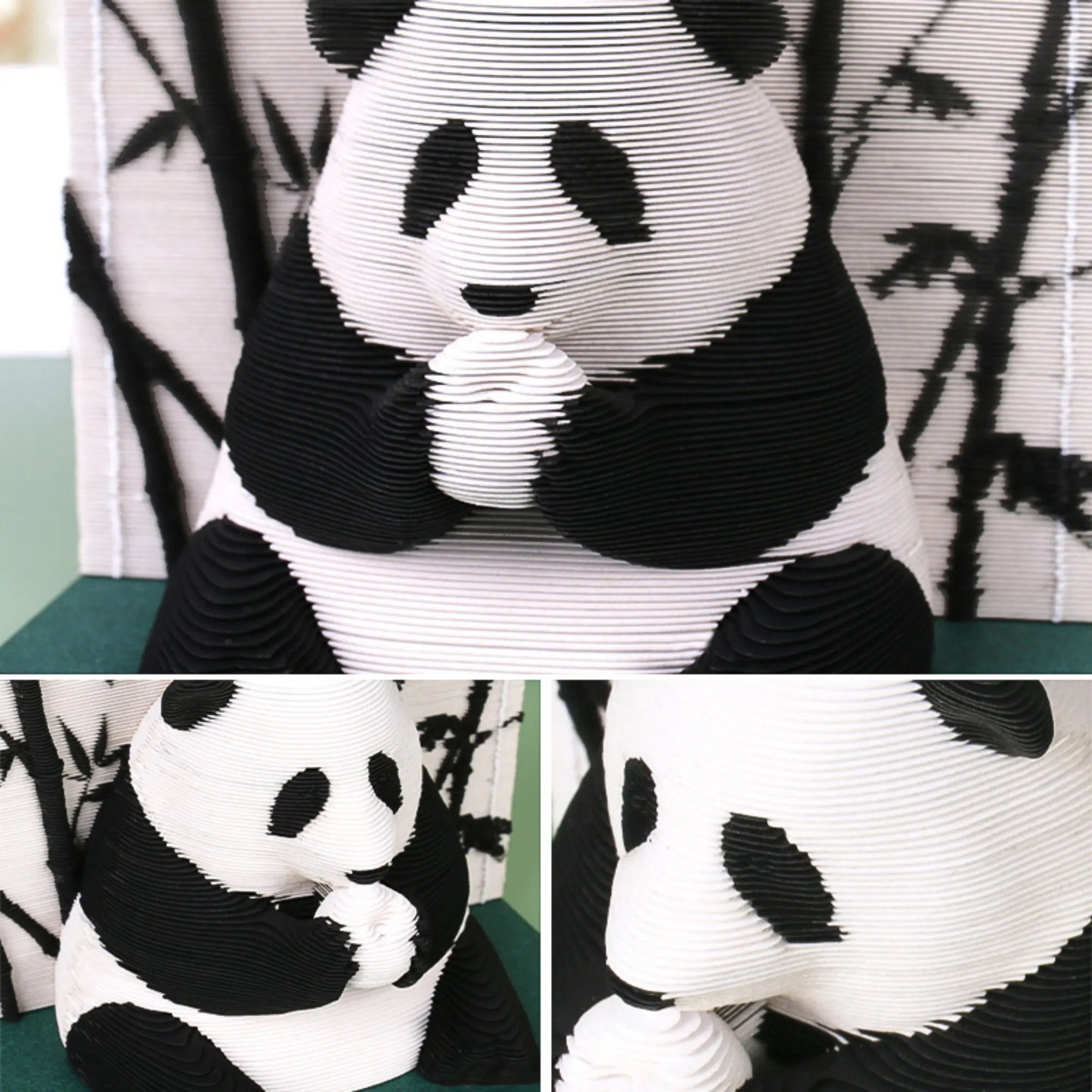 Creative 3D Layered Paper Panda Shape Notepad 4