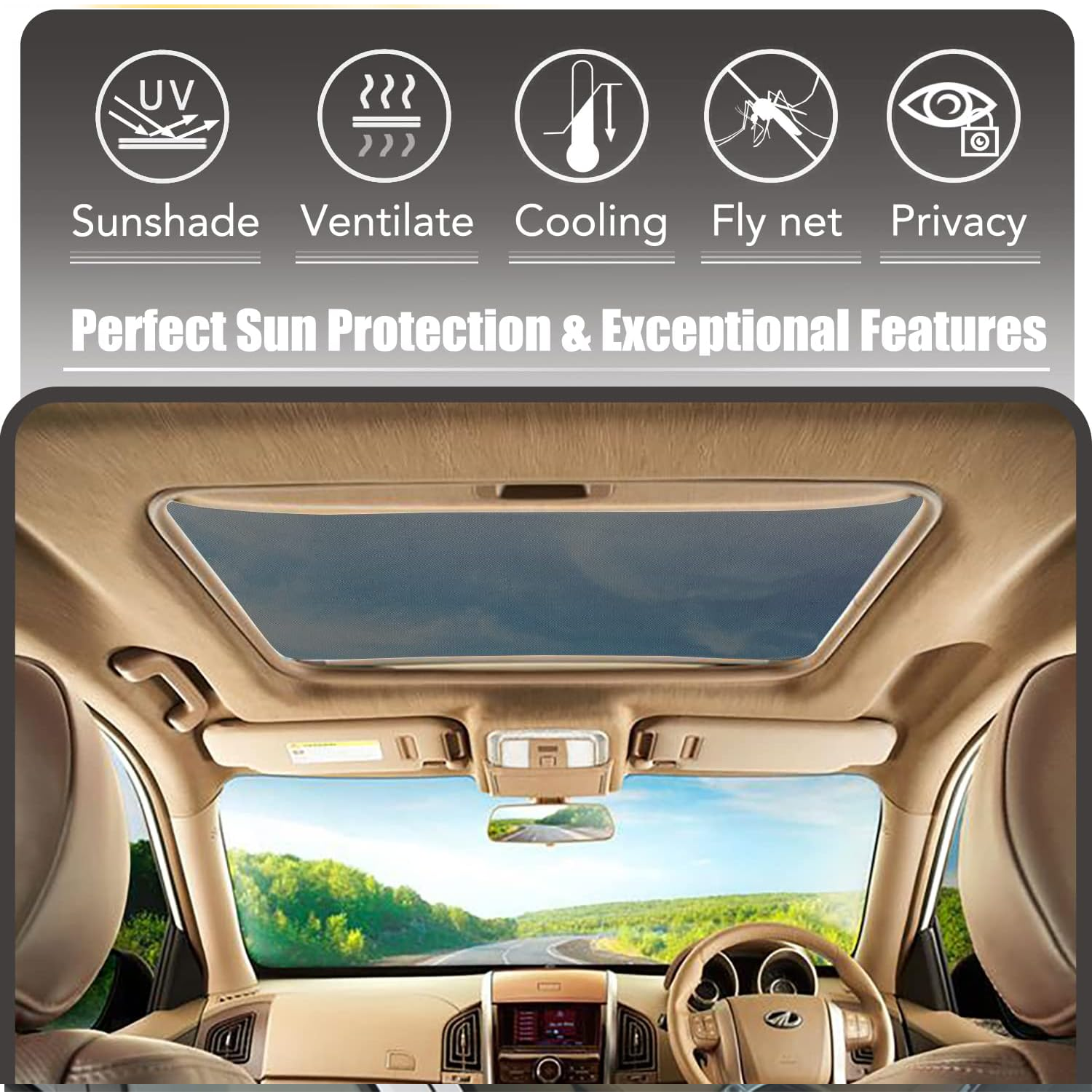 Universal Moonroof Sun Shade Cover 4