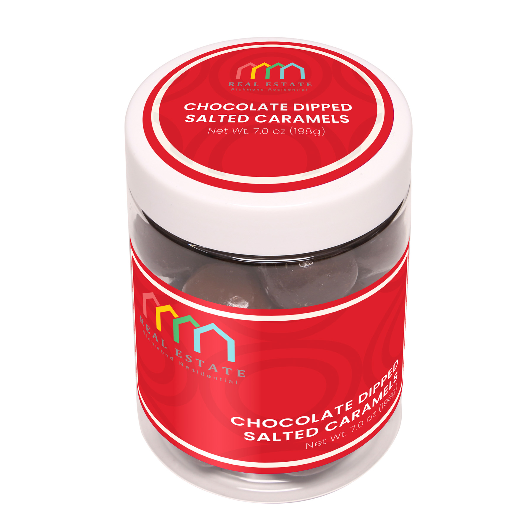 Chocolate Dipped Salted Caramels : Large Jar 4