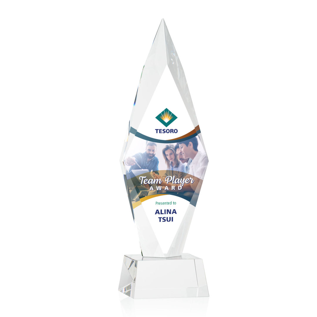 Manilow VividPrint™ Award on Robson Base - Clear