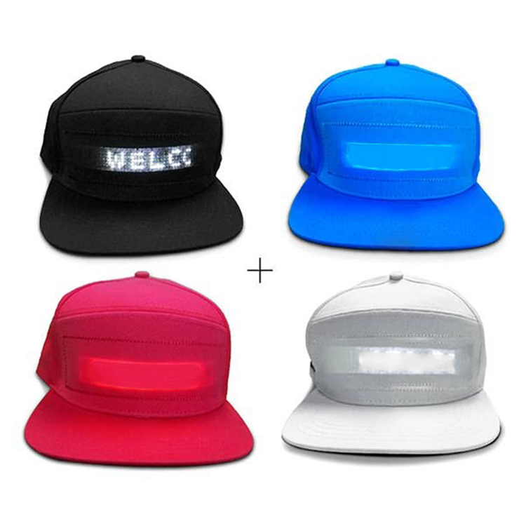 Animated Bluetooth Led Sign Hat Caps Hip Hop 1
