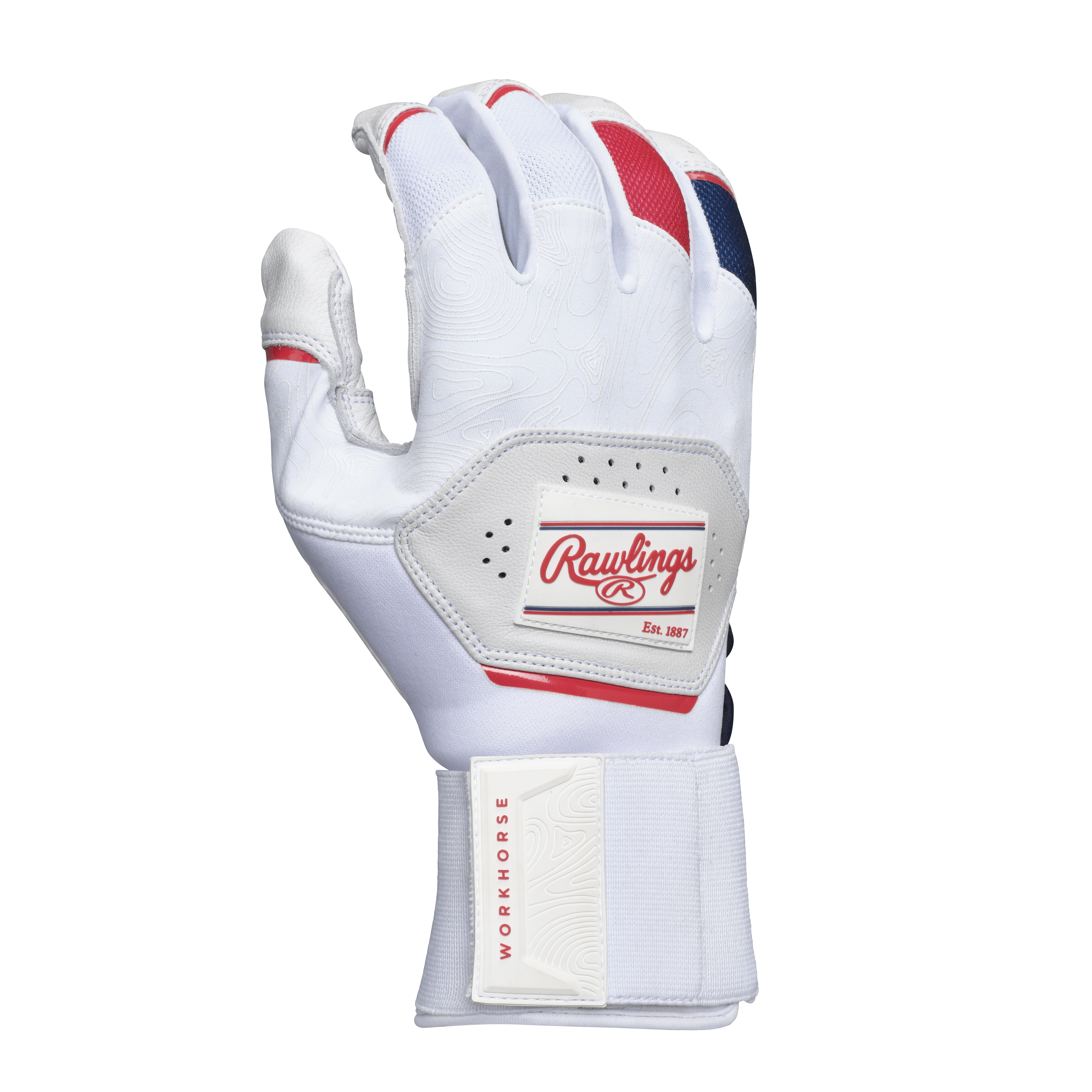 Rawlings Workhorse Compression Strap Batting Gloves 4