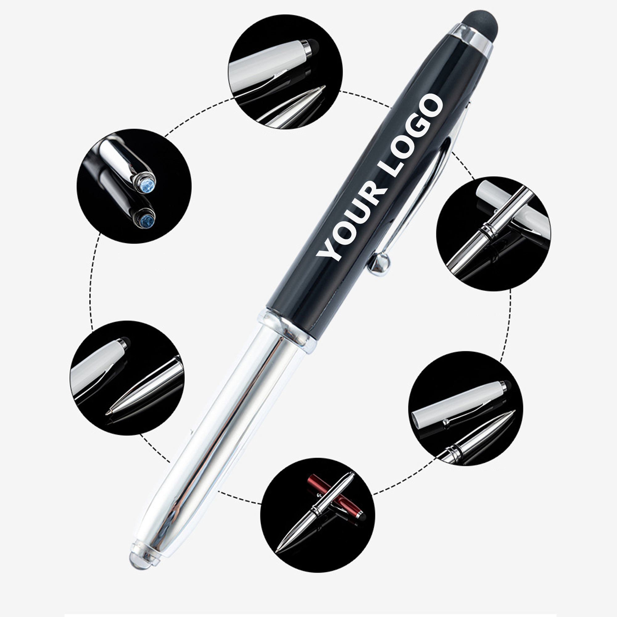 LED Flashlight Touchscreen Writing Pen 2