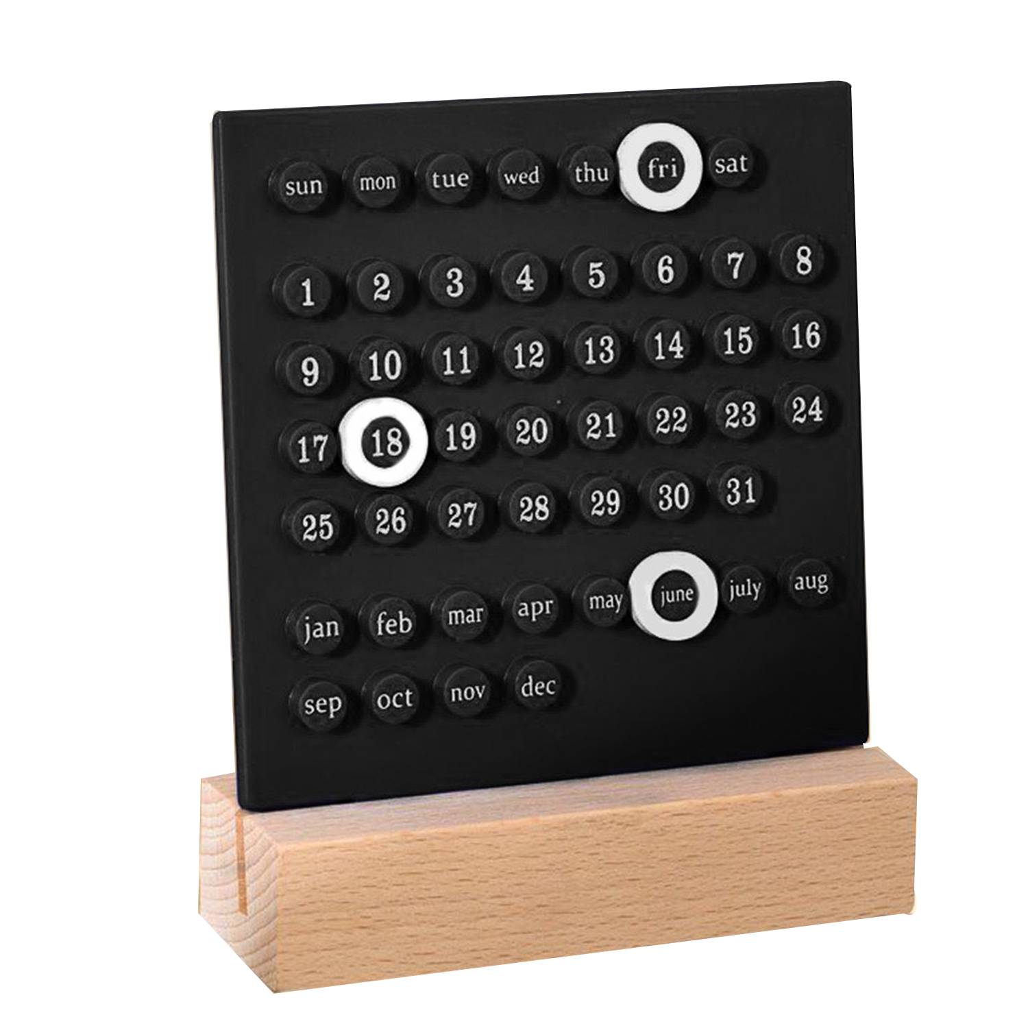 Perpetual Desk Wood Calendar 9