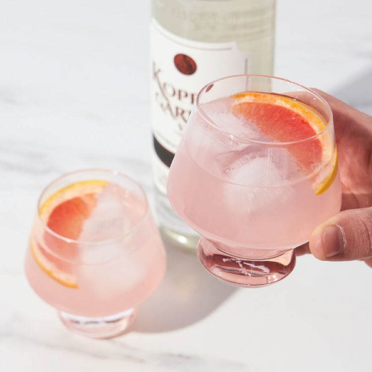 Viski® Footed Crystal Punch Cup, set of 2 7