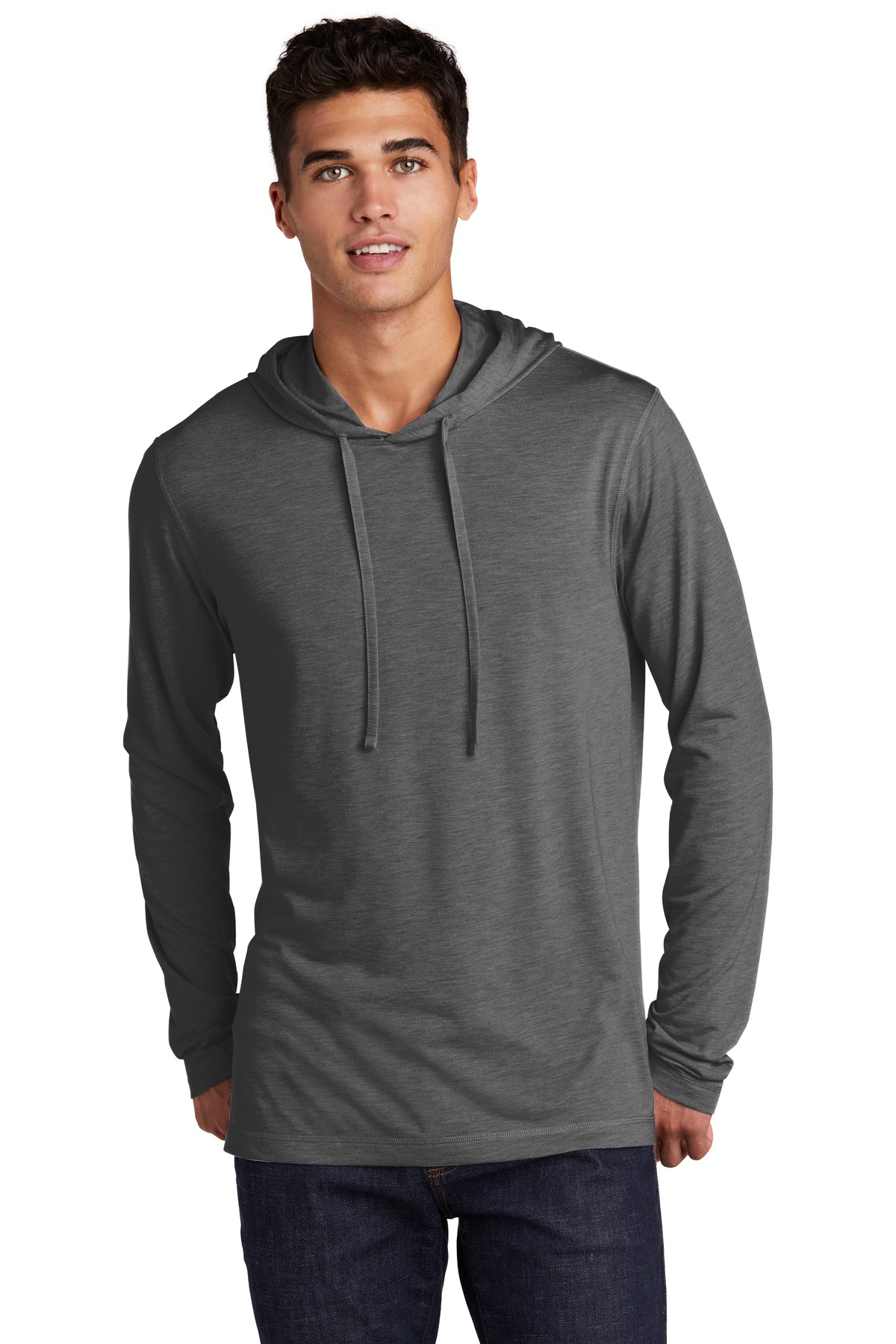 Sport-Tek PosiCharge Tri-Blend Wicking Long Sleeve Hoodie ST406, custom hoodie or sweatshirt with logo imprint 25