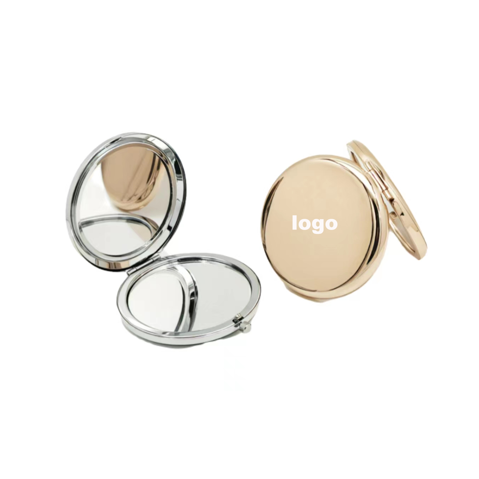Metal Round Mini Mirror 100pcs 2
