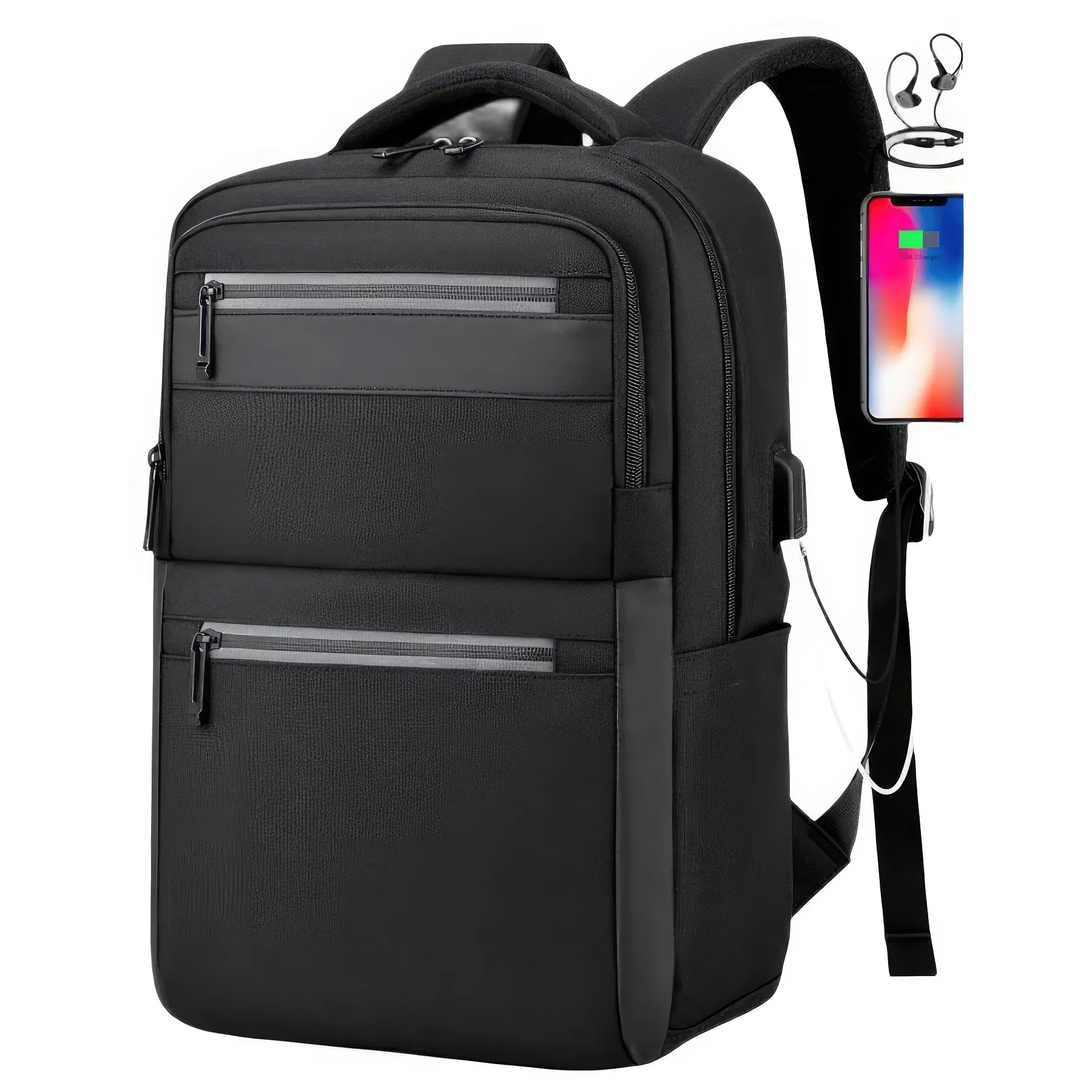 Business School Travel Backpack with USB Port 5