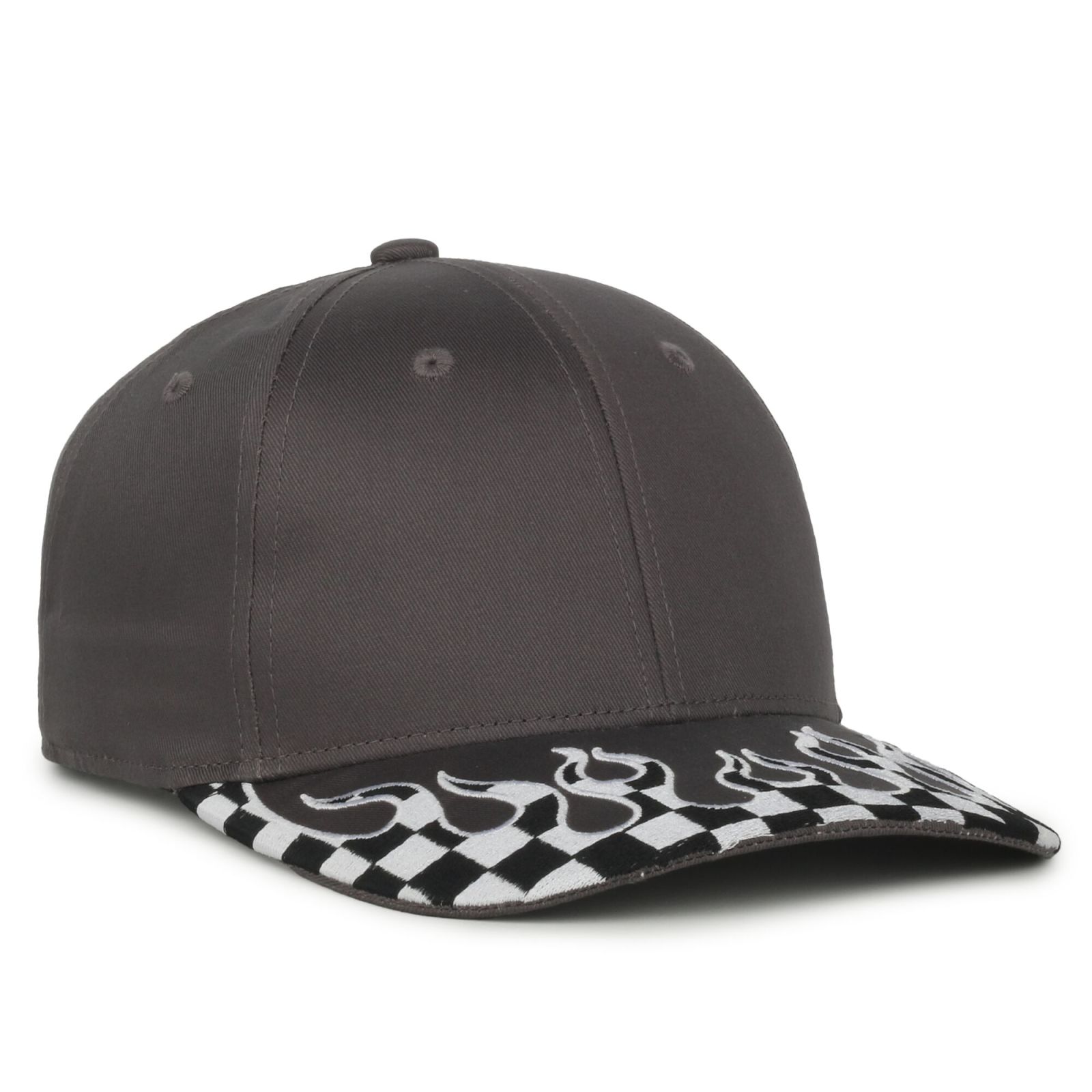 Checkered Flame Solid Back 3
