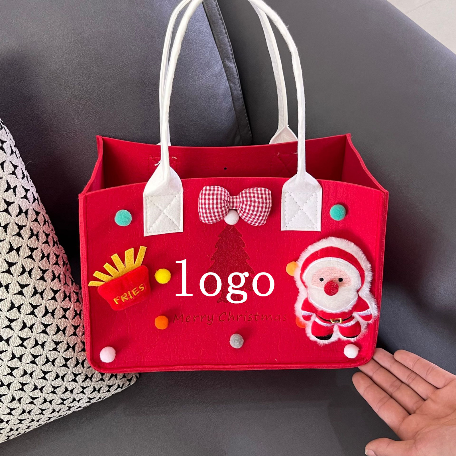 Felt Tote Bag, custom tote bag with logo imprint 3