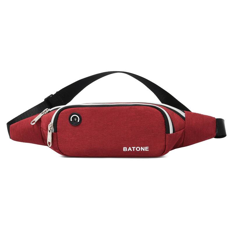Oxford Sports Fanny Pack Belt Bag With Earphone Port 8